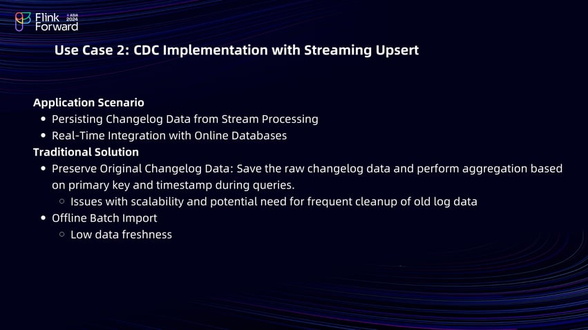 CDC with Streaming Upsert